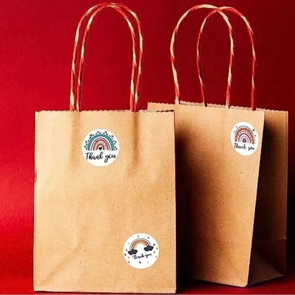 Boho Thank You Stickers Roll,Cute Thank You Tape Stickers for small business - Picture 6 of 7